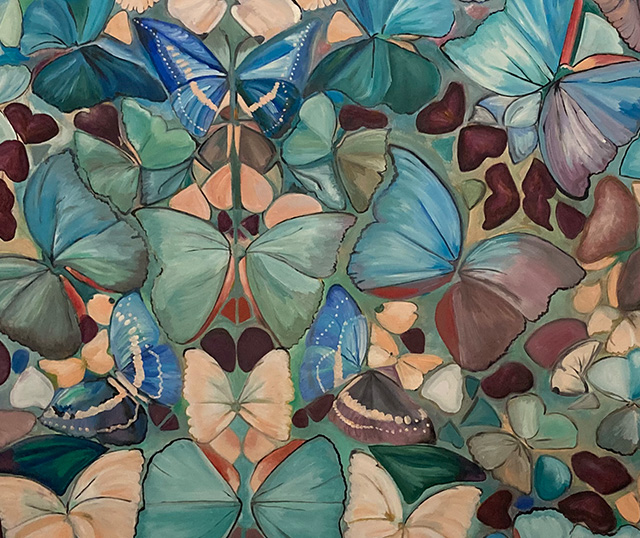Quadro con farfalle di Sibilla Ulivi