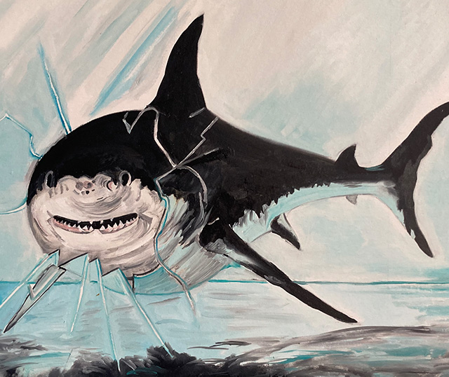 Quadro con squalo | Sibilla Ulivi - psicologo Milano