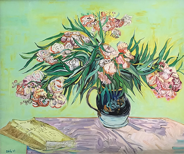 Quadro di Sibilla Ulivi ispirato a Van Gogh