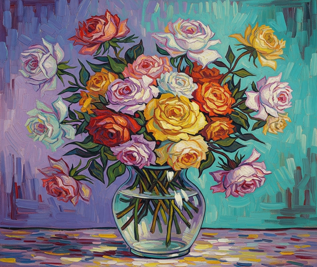 Fiori metà in ombra e metà in luce, immagine generata da Sibilla Ulivi